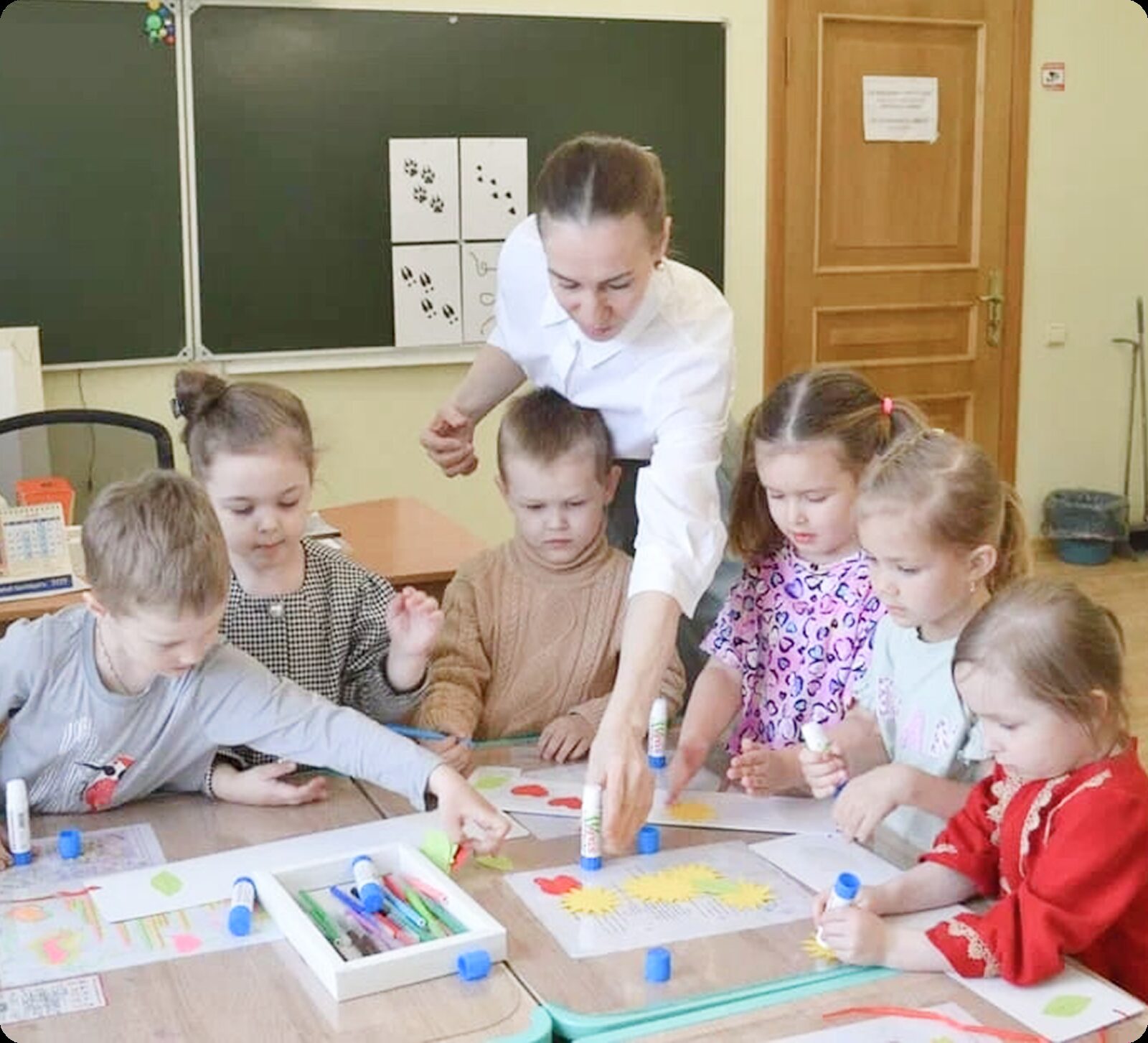 Занятие в группе 4 лет